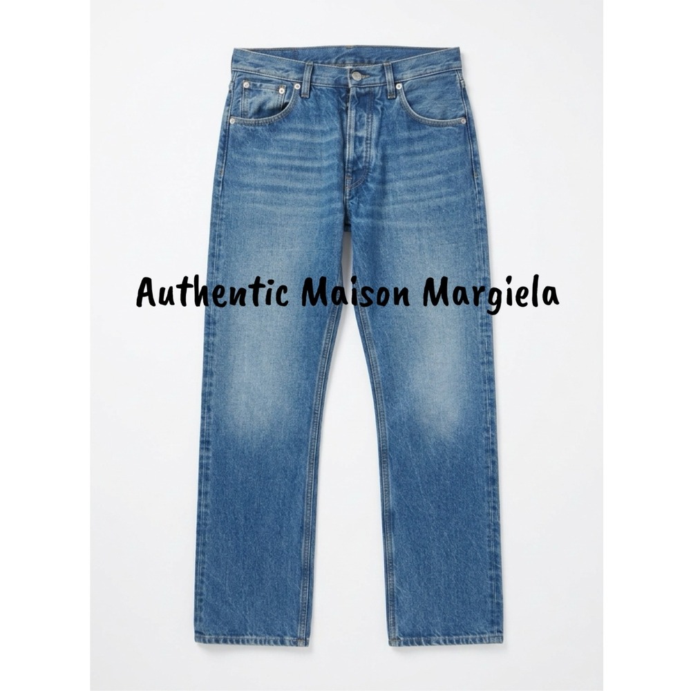 Authentic Maison Margiela Line 4 straight-leg Luxury Denim Jeans